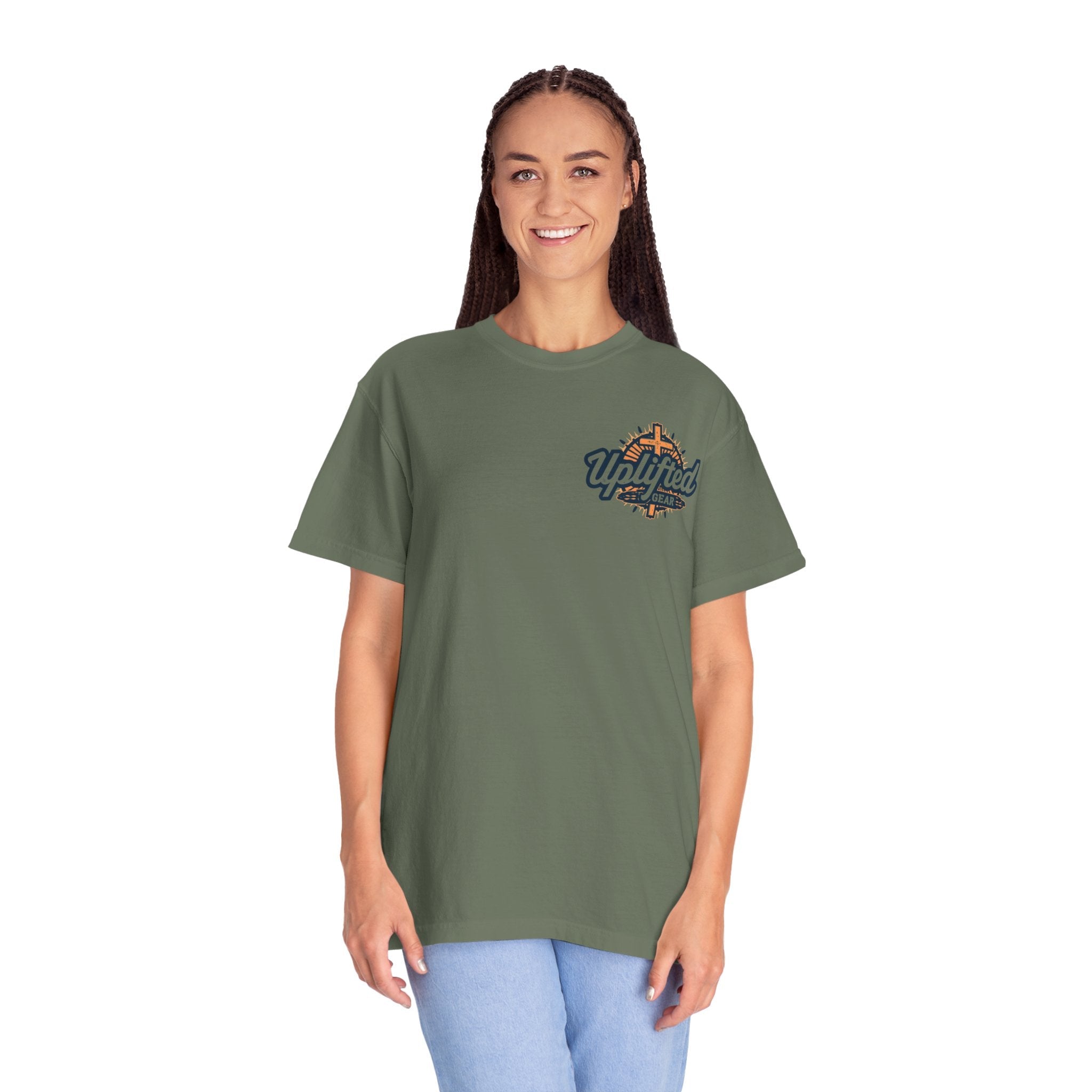 Unashamed T-shirt – Romans 1:16 Crucifixion Christian t-shirt for Bold Unwavering Faith Printify