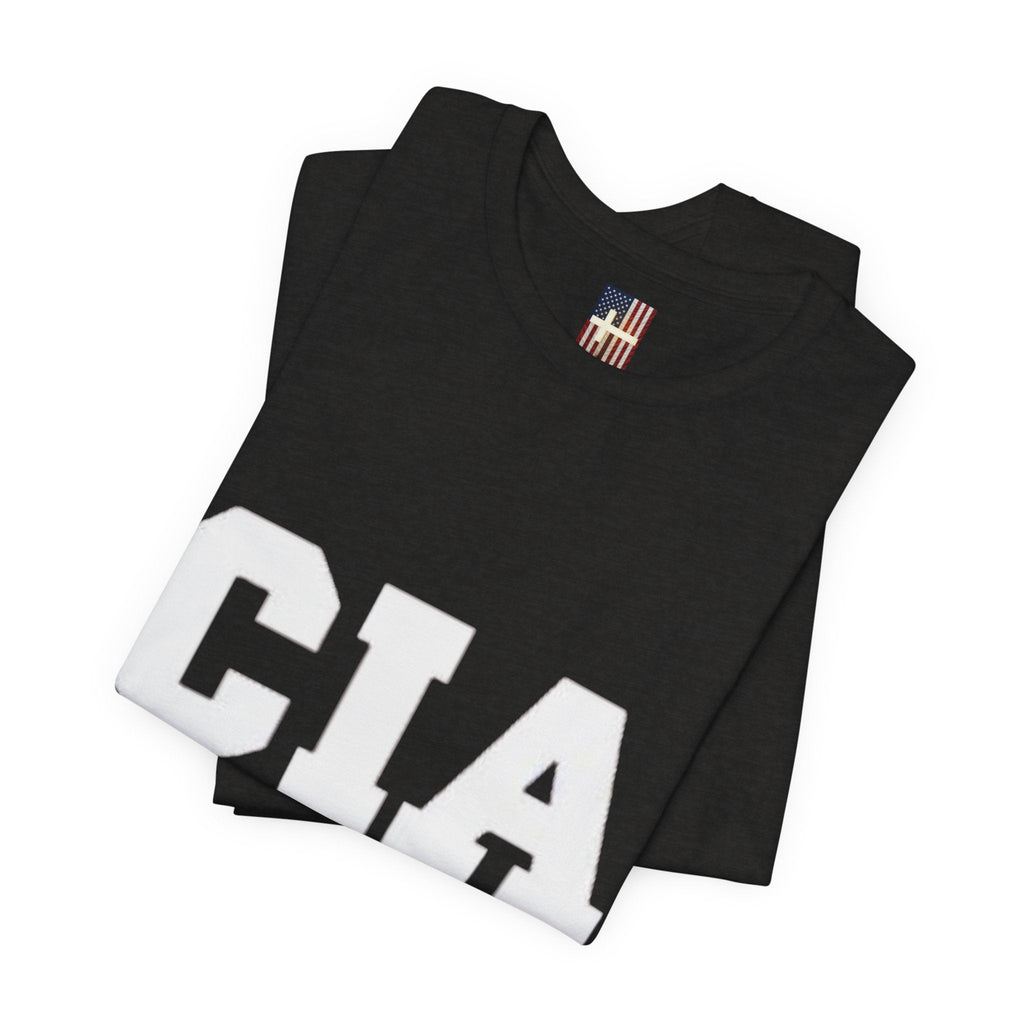 CIA Christian in Action T-shirt - Funny Faith Parody T-shirt - Mission Ready Apparel Printify