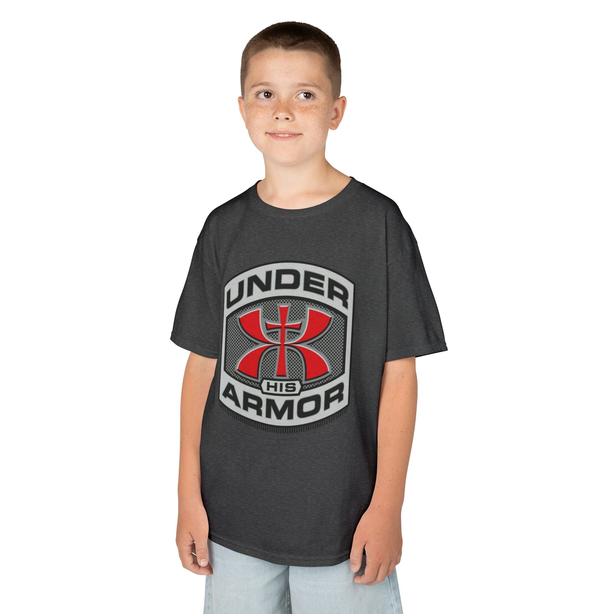 Under HIS Armor Christian T-Shirt — Faith-Inspired Under Armour Style Printify