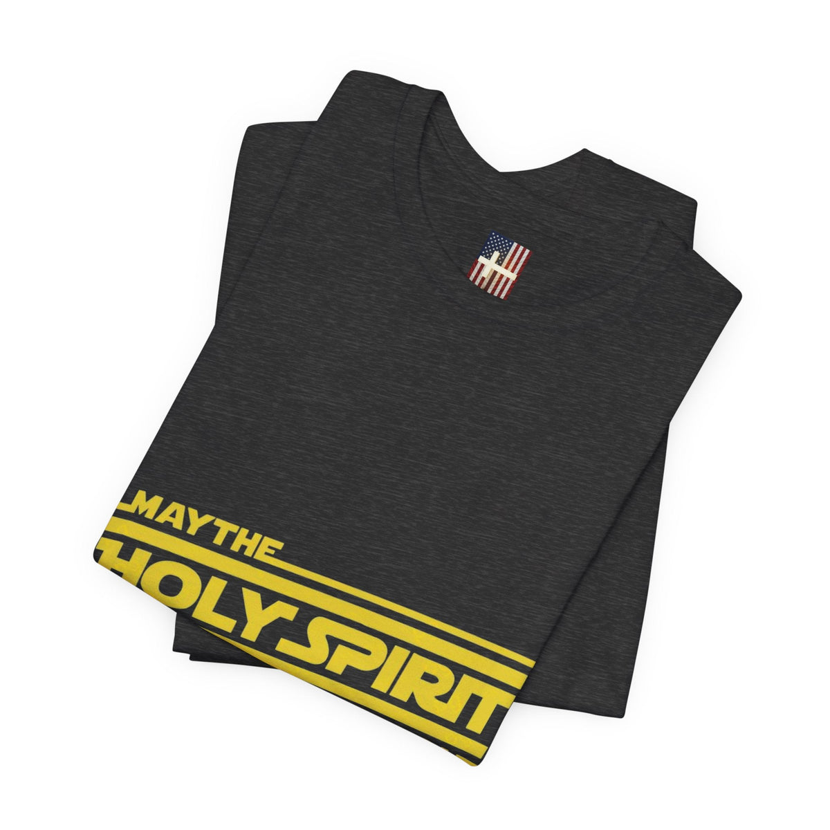 May the Holy Spirit Be With You T-shirt - Christian Star Wars Parody T-shirt Printify