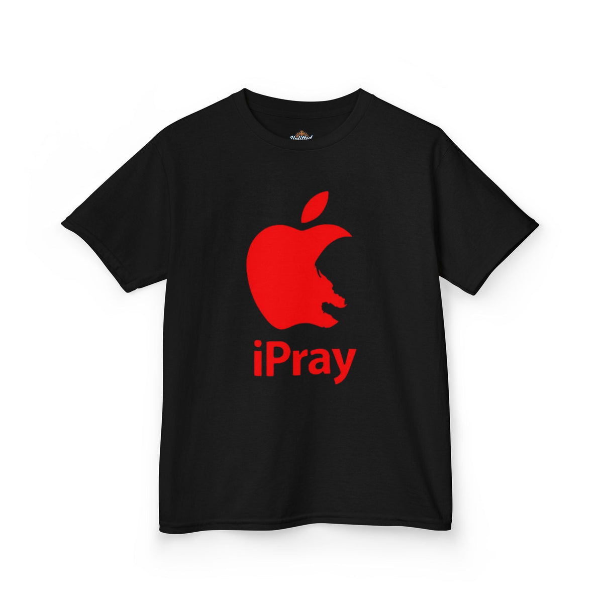 Kids Graphic Tee — Red iPray Logo Prayer Shirt for Children Printify