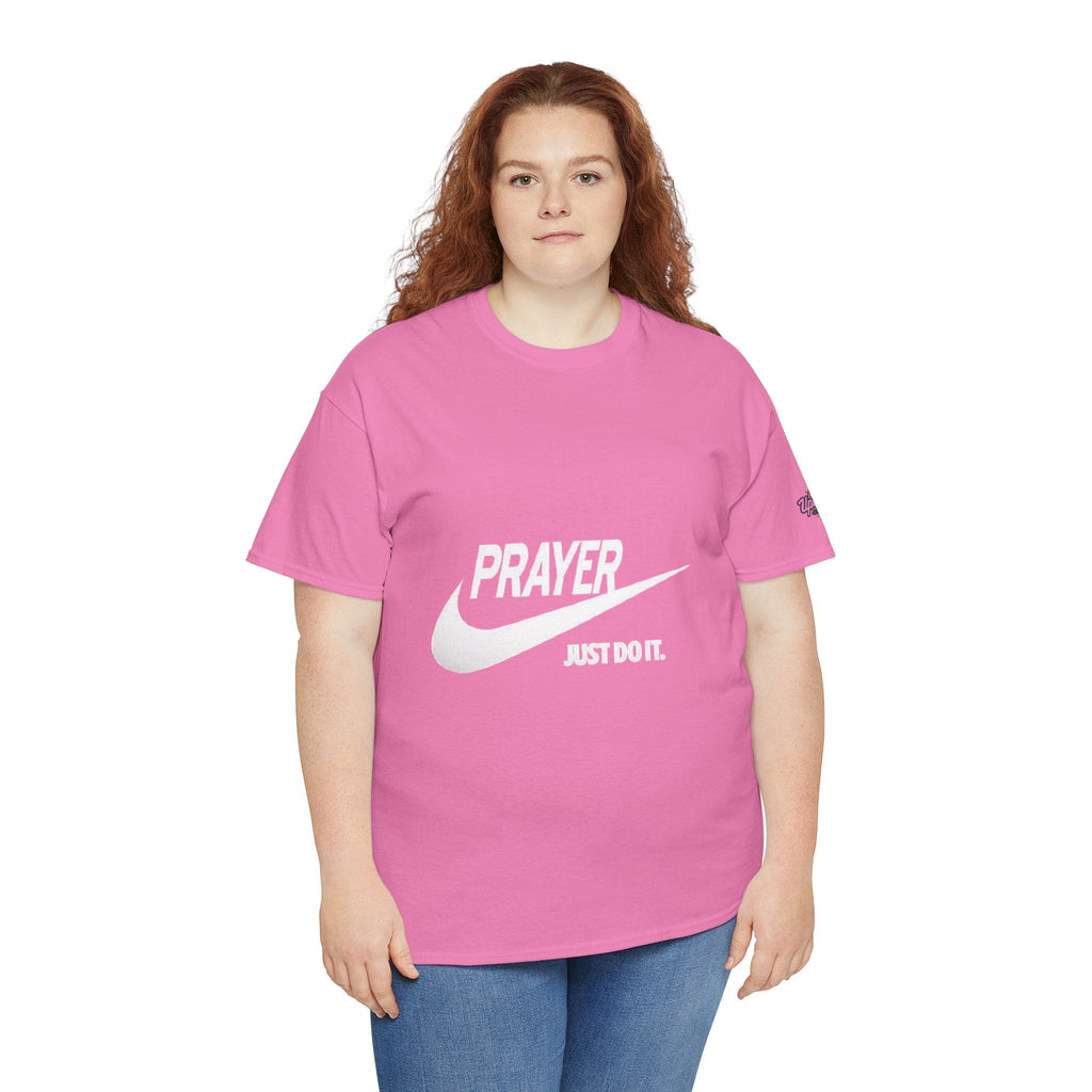 Prayer Just Do It T-shirt - Funny Christian Nike Parody T-shirt - Faith Gear Printify