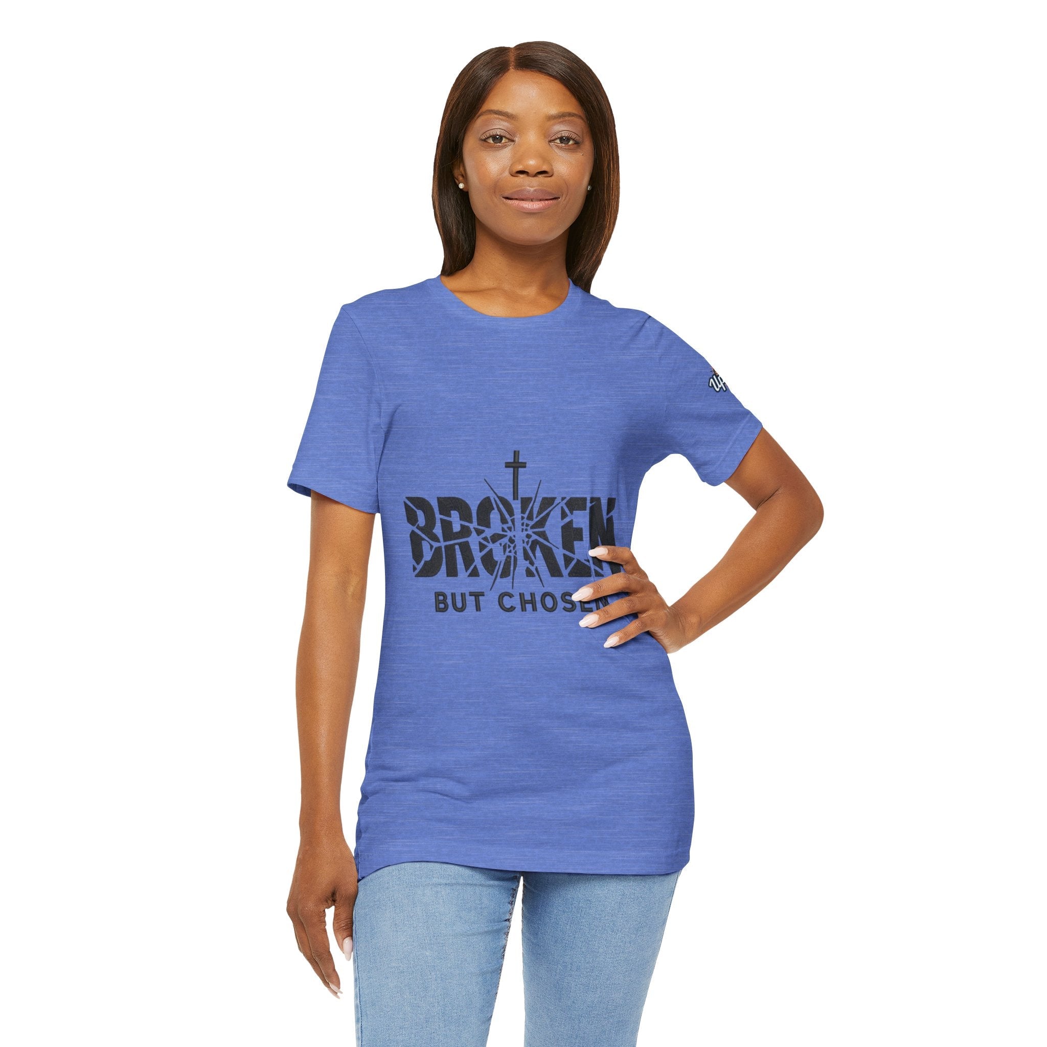 Broken But Chosen T-Shirt — Inspirational Faith Graphic Tee Printify