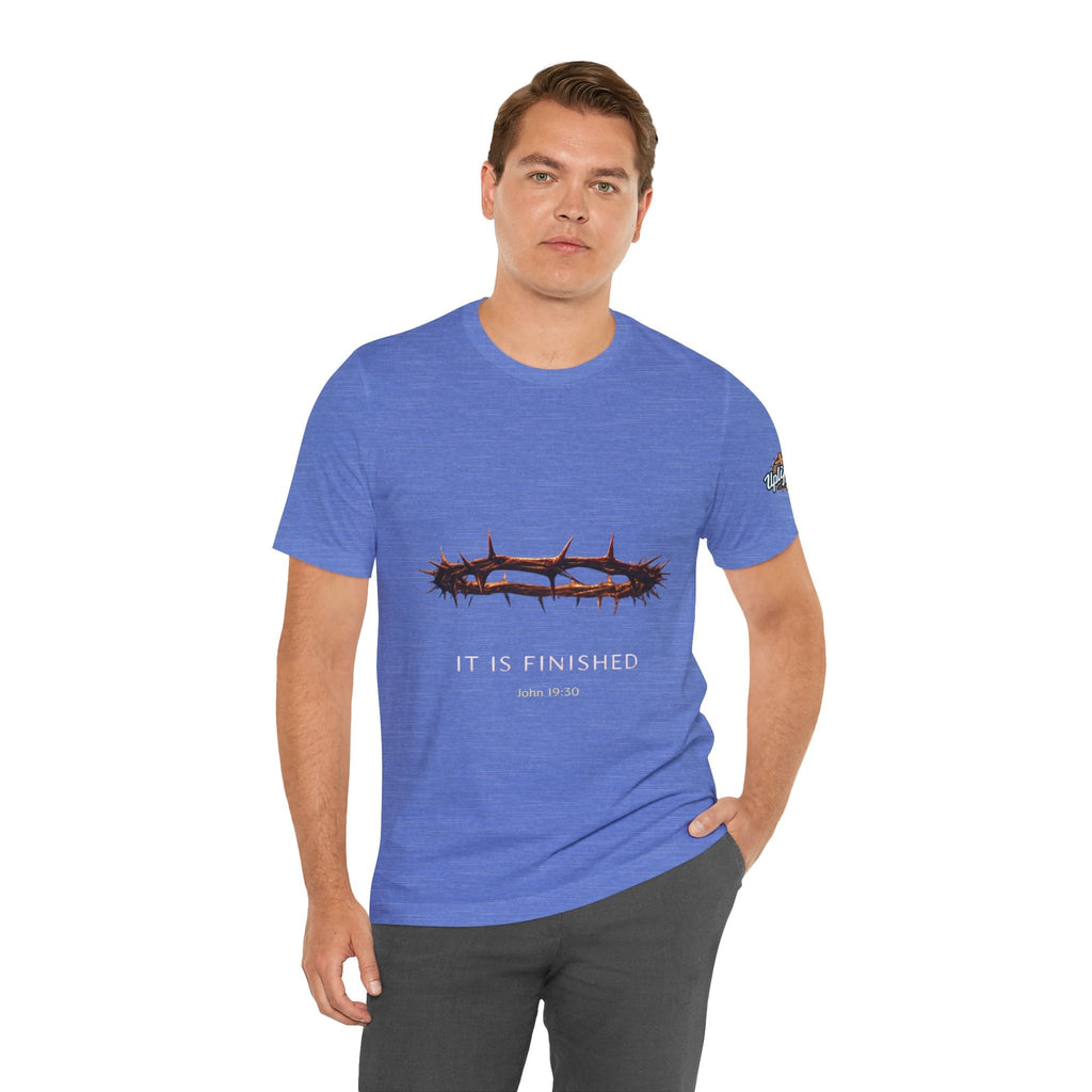 It Is Finished Crown of Thorns Tee — Christian John 19:30 Faith Shirt Printify