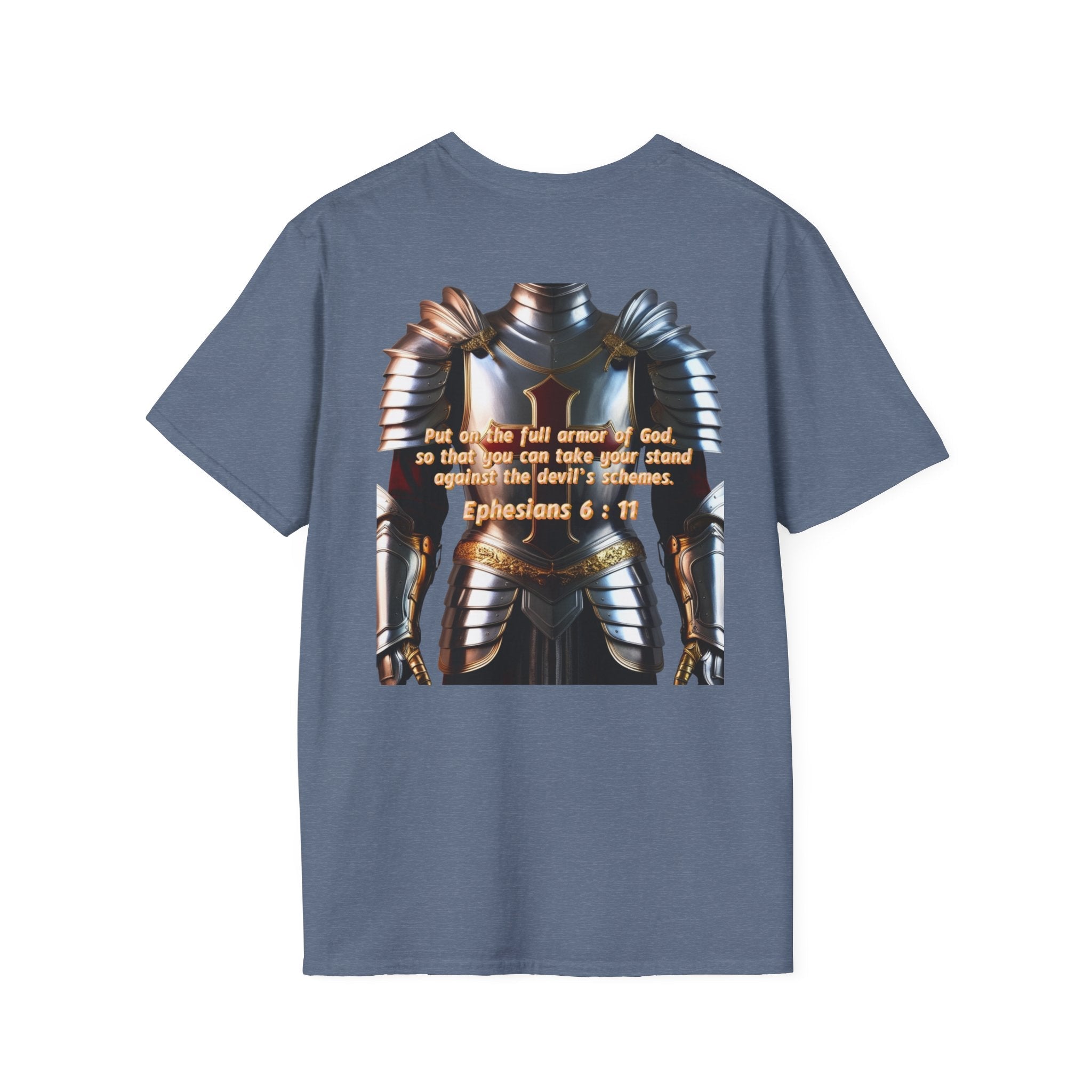 Religious Graphic Armor Of God Design - Unisex Softstyle T-Shirt Printify