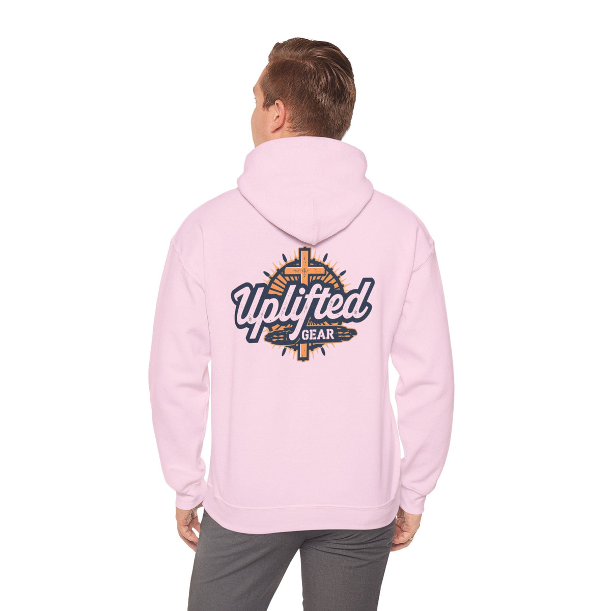 Uplifted Gear Christian Hoodie – Bold Logo Faith Hoodie for Inspired Living Printify