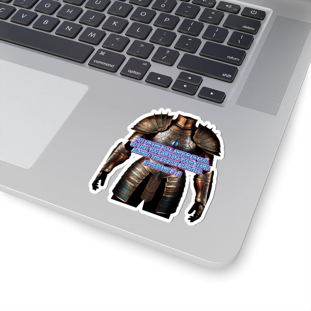 Religious Graphic Armor Of God Design - Kiss-Cut Stickers Printify