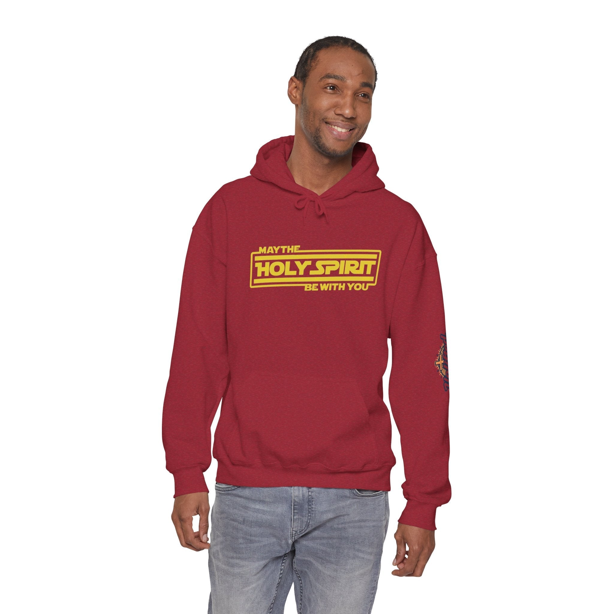 May the Holy Spirit Be With You Hoodie - Christian Star Wars Parody Hoodie Printify