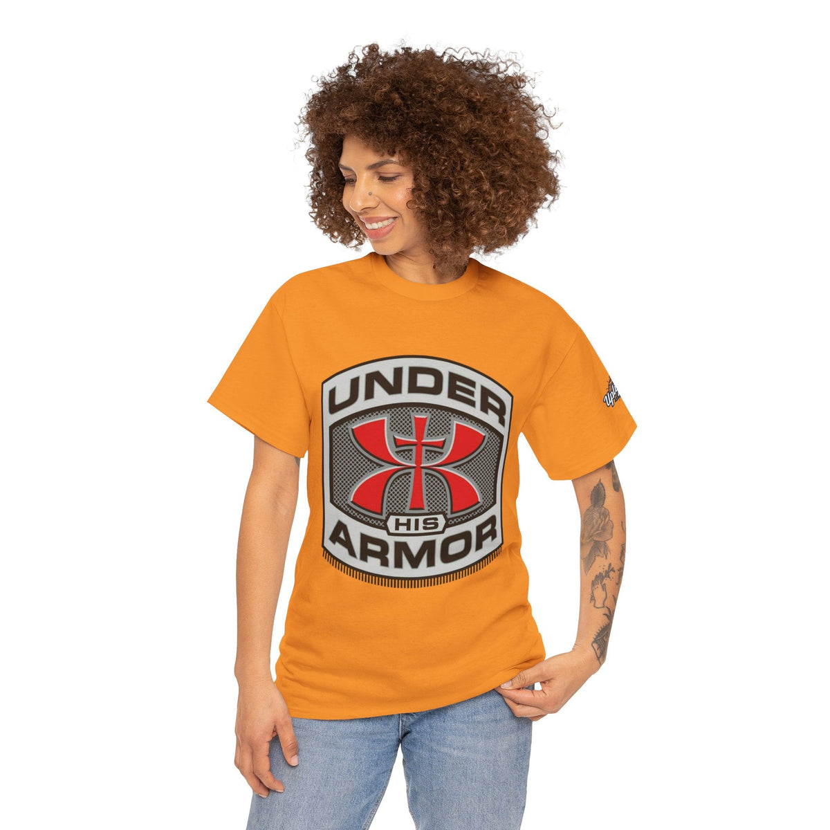 Under HIS Armor Christian T-Shirt — Faith-Inspired Under Armour Style Printify