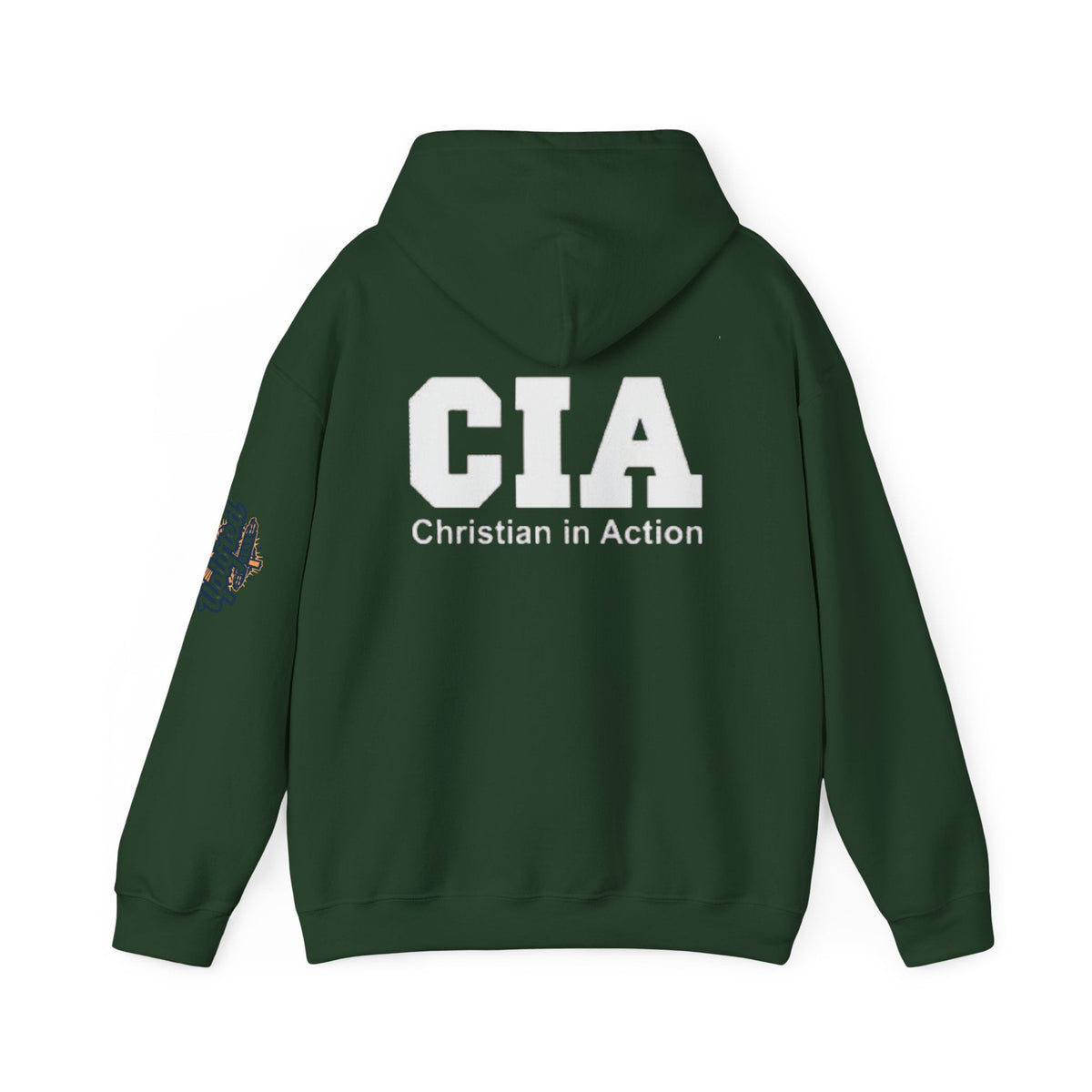 CIA Christian in Action Hoodie - Funny Faith Parody Hoodie - Mission Ready Apparel Printify