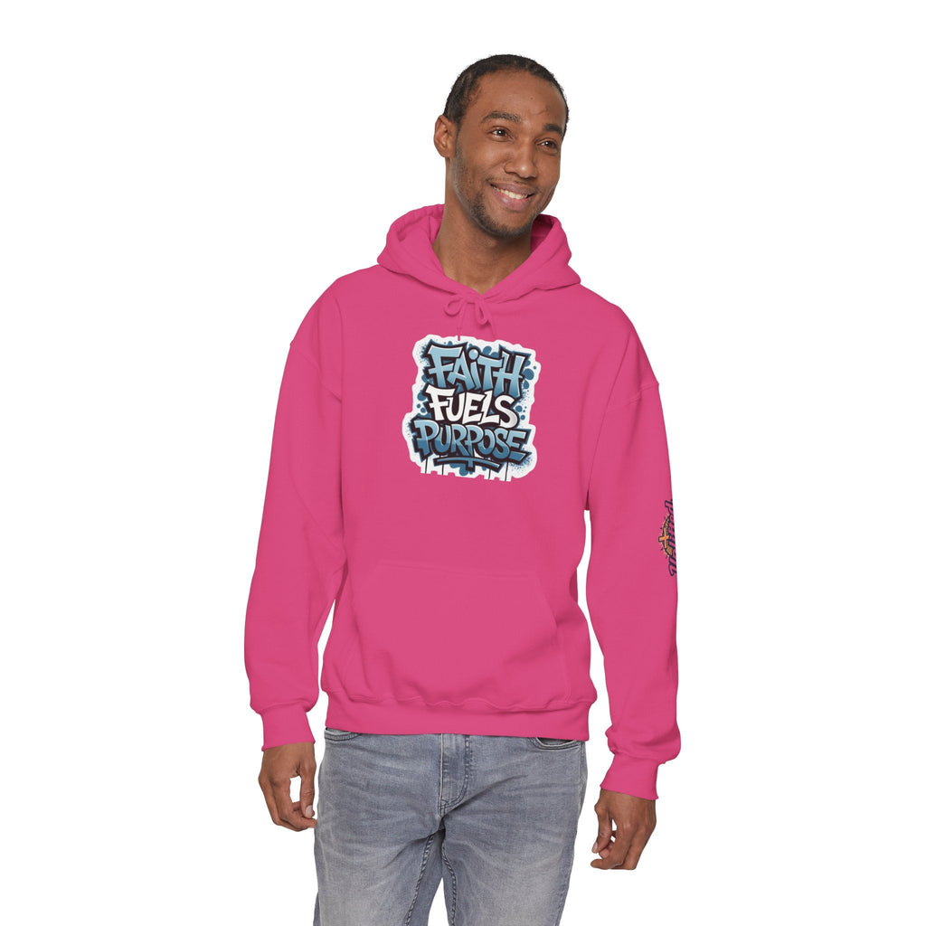 Faith Fuels Purpose Hoodie – Inspirational Christian Sweatshirt for Divine Drive & Unstoppable Belief Printify