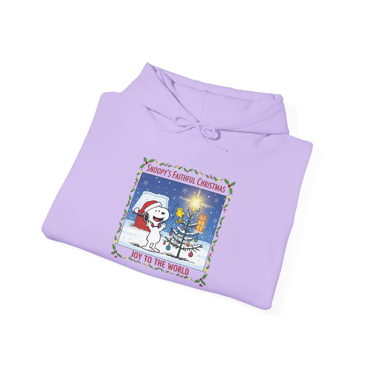 🎄 Faithful Christmas Friends – Christian Holiday Hoodie | Festive Tree & Cartoon Duo | Heartwarming Christmas Tee by Uplifted Gear Printify