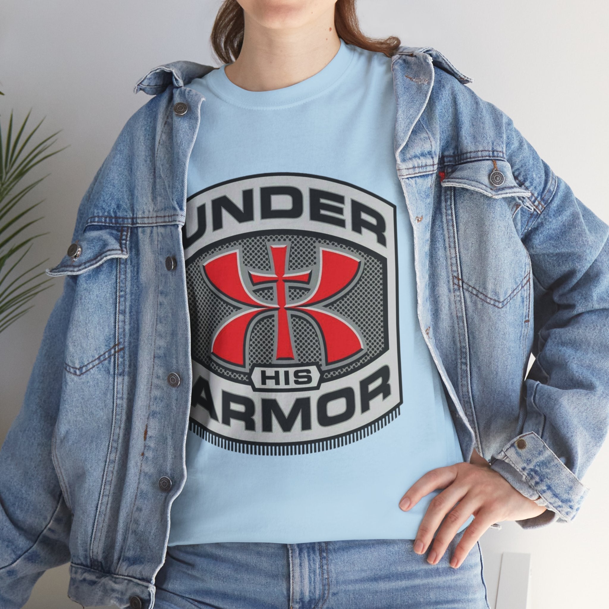 Under HIS Armor Christian T-Shirt — Faith-Inspired Under Armour Style Printify