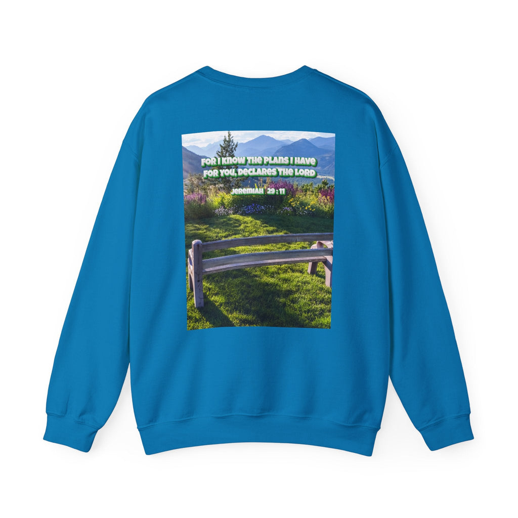 Bible Verse Unisex Heavy Blend™ Crewneck Sweatshirt -  Jeremiah 29 : 11 Printify