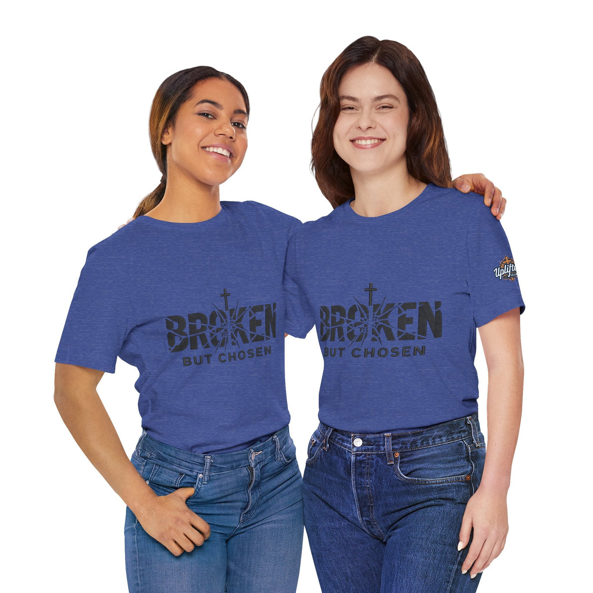 Broken But Chosen T-Shirt — Inspirational Faith Graphic Tee Printify