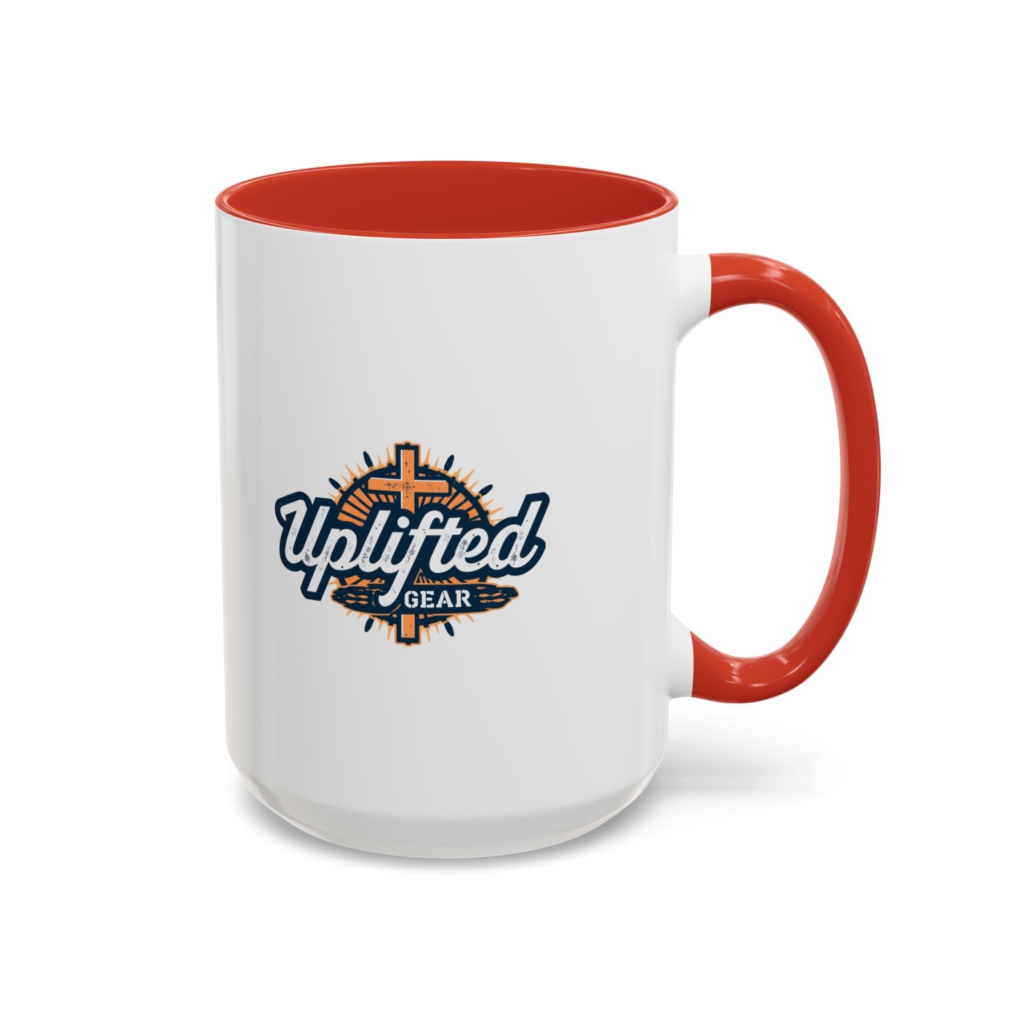 Funny Christian Coffee Mug — “Give God Control, HE Delivers” Accent Mug (11/15oz) Printify