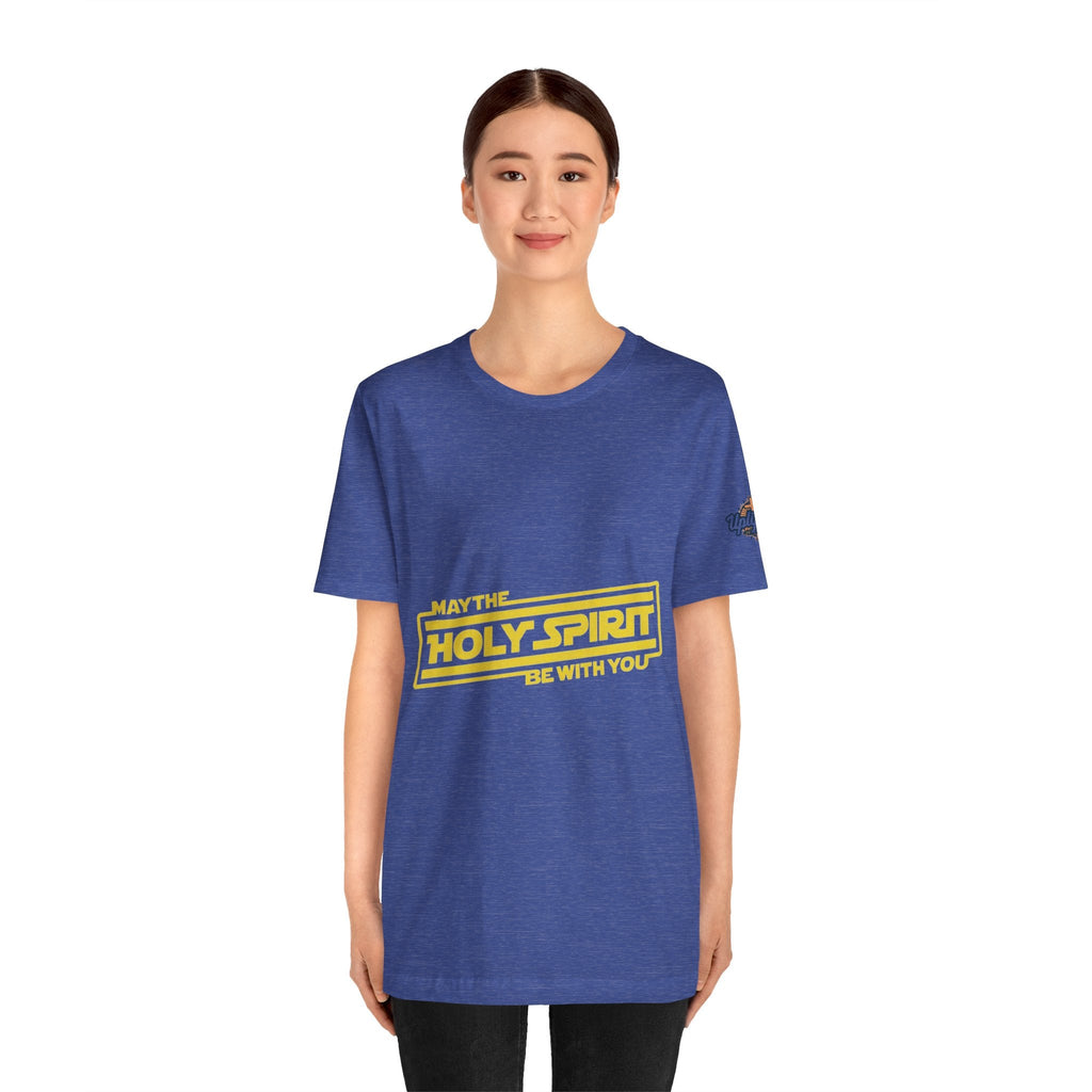 May the Holy Spirit Be With You T-shirt - Christian Star Wars Parody T-shirt Printify