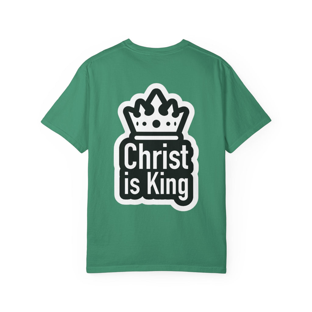 Christ is King T-Shirt – Bold Crown & Cross Christian Tee for Unashamed Faith Printify
