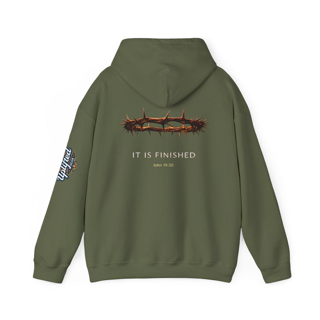 It Is Finished Crown of Thorns Hoodie — Christian John 19:30 Faith Hoodie Printify