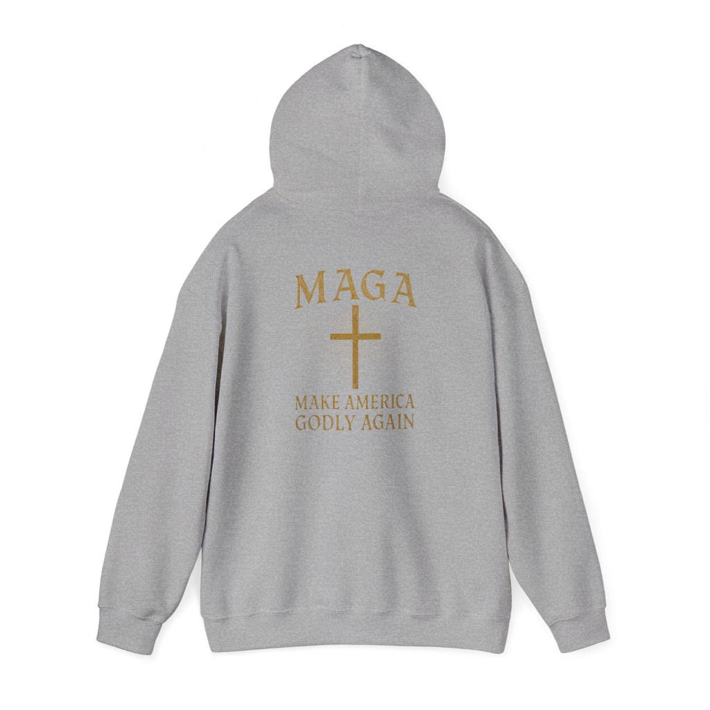 Make America Godly Again Hoodie – MAGA Christian Patriotic Sweatshirt for Biblical Values & Freedom Printify