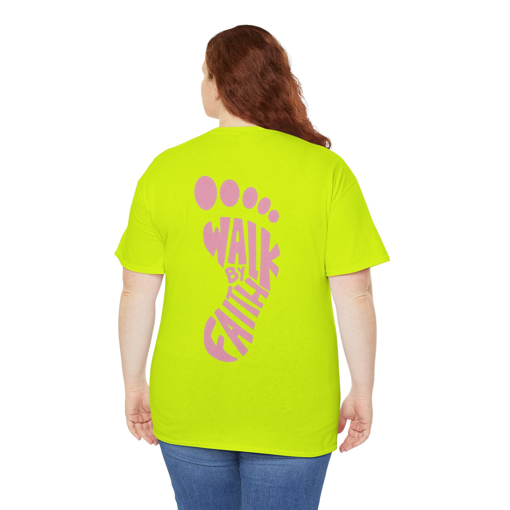 Walk By Faith Footprint T-Shirt Printify