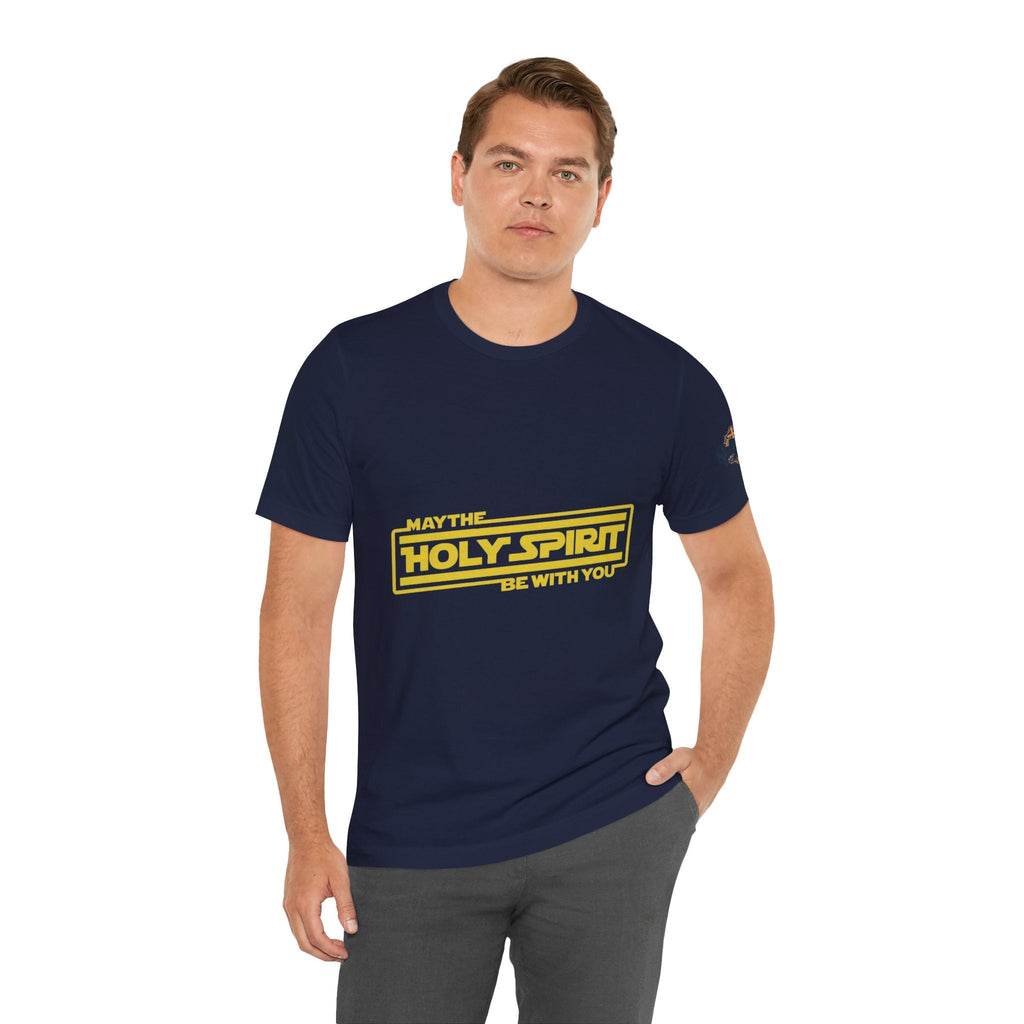 May the Holy Spirit Be With You T-shirt - Christian Star Wars Parody T-shirt Printify