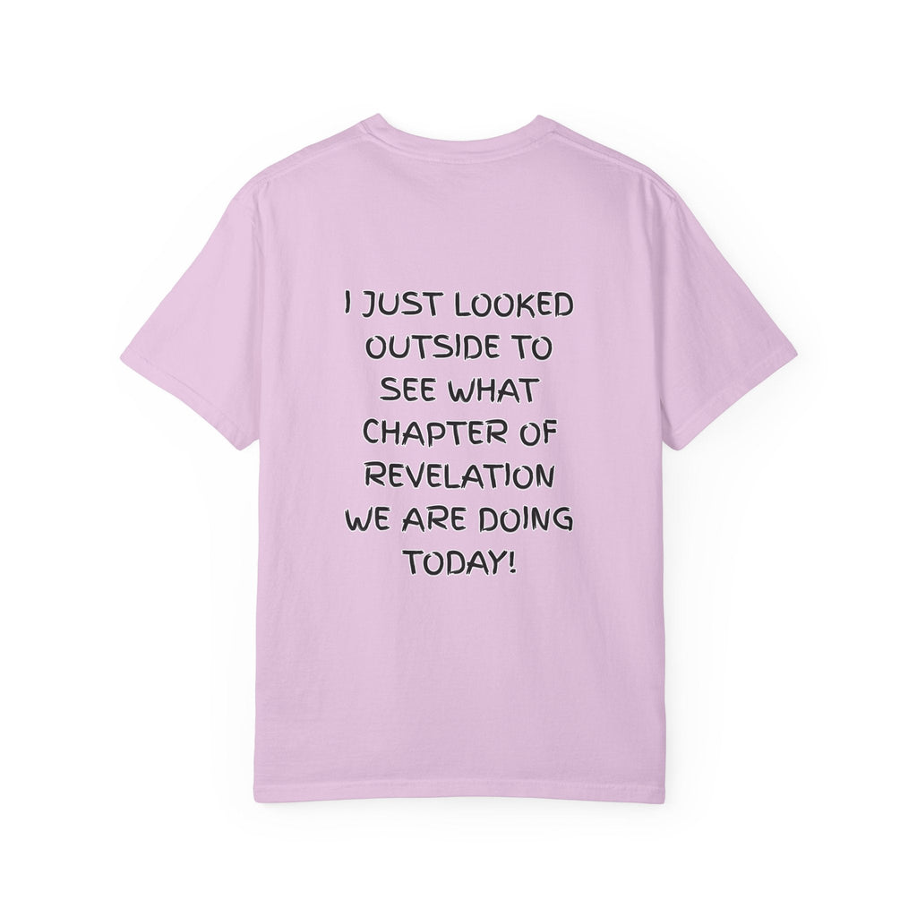 What Chapter of Revelation T-shirt – I Looked Outside My Window Christian T-shirt for End Times Humor & Faith Printify