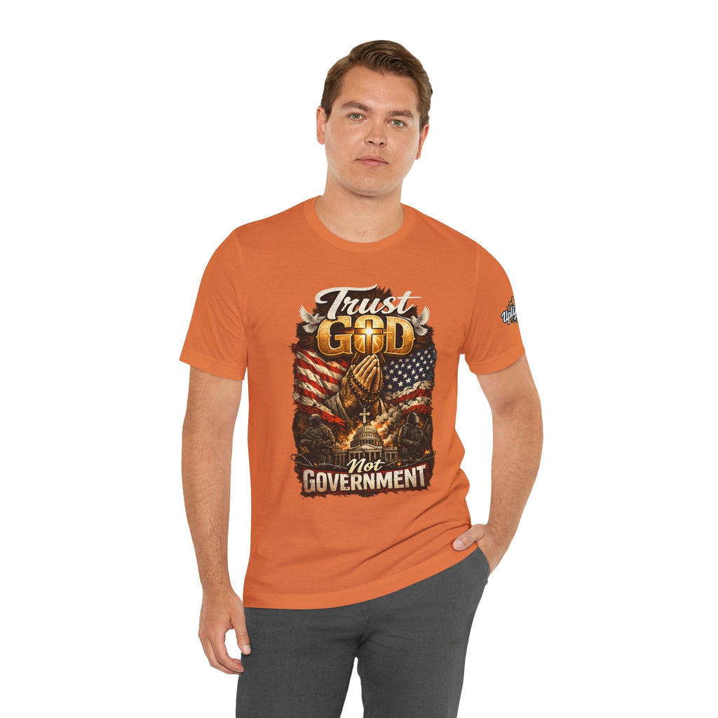Trust God Not Government T-Shirt — Vintage Patriotic Christian Tee Printify
