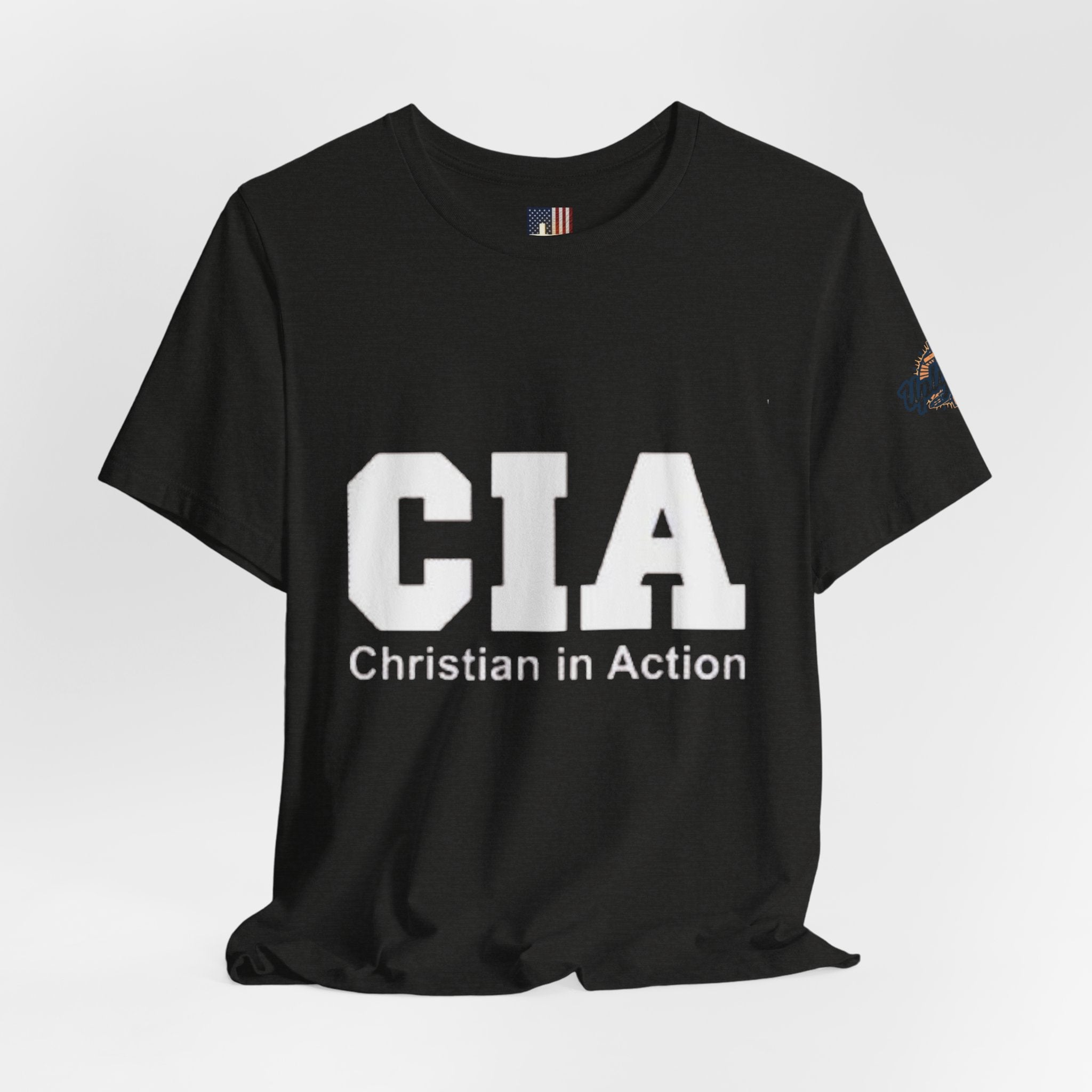 CIA Christian in Action T-shirt - Funny Faith Parody T-shirt - Mission Ready Apparel Printify
