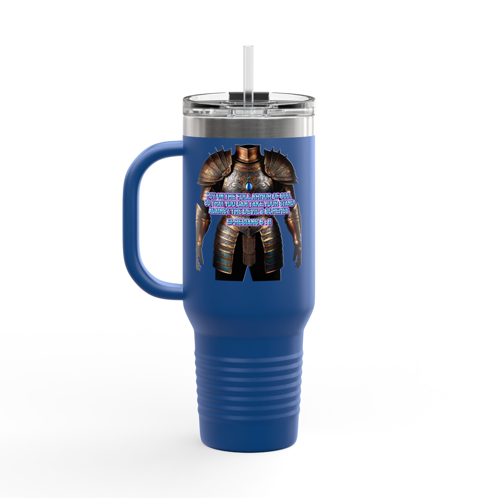 Religious Graphic Armor Of God Design - Insulated Travel Mug, 40oz Printify