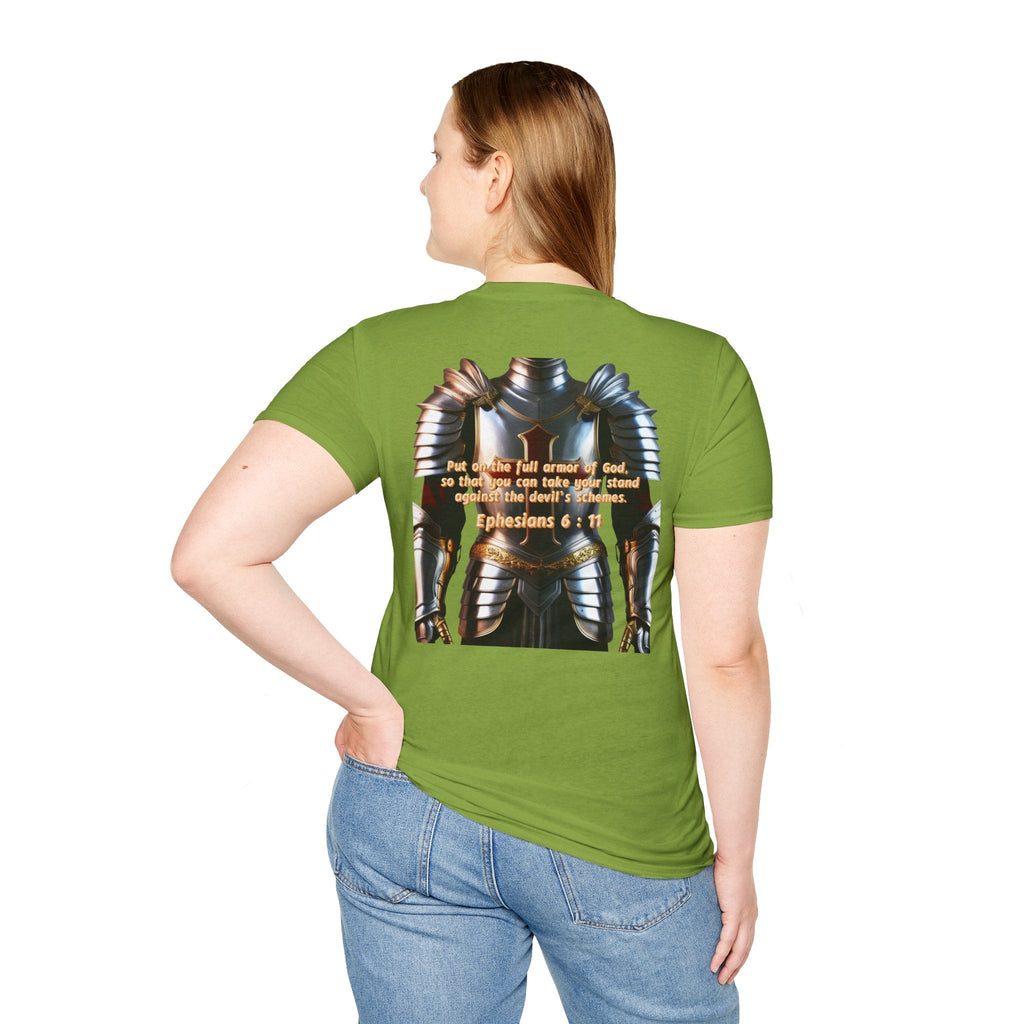 Religious Graphic Armor Of God Design - Unisex Softstyle T-Shirt Printify