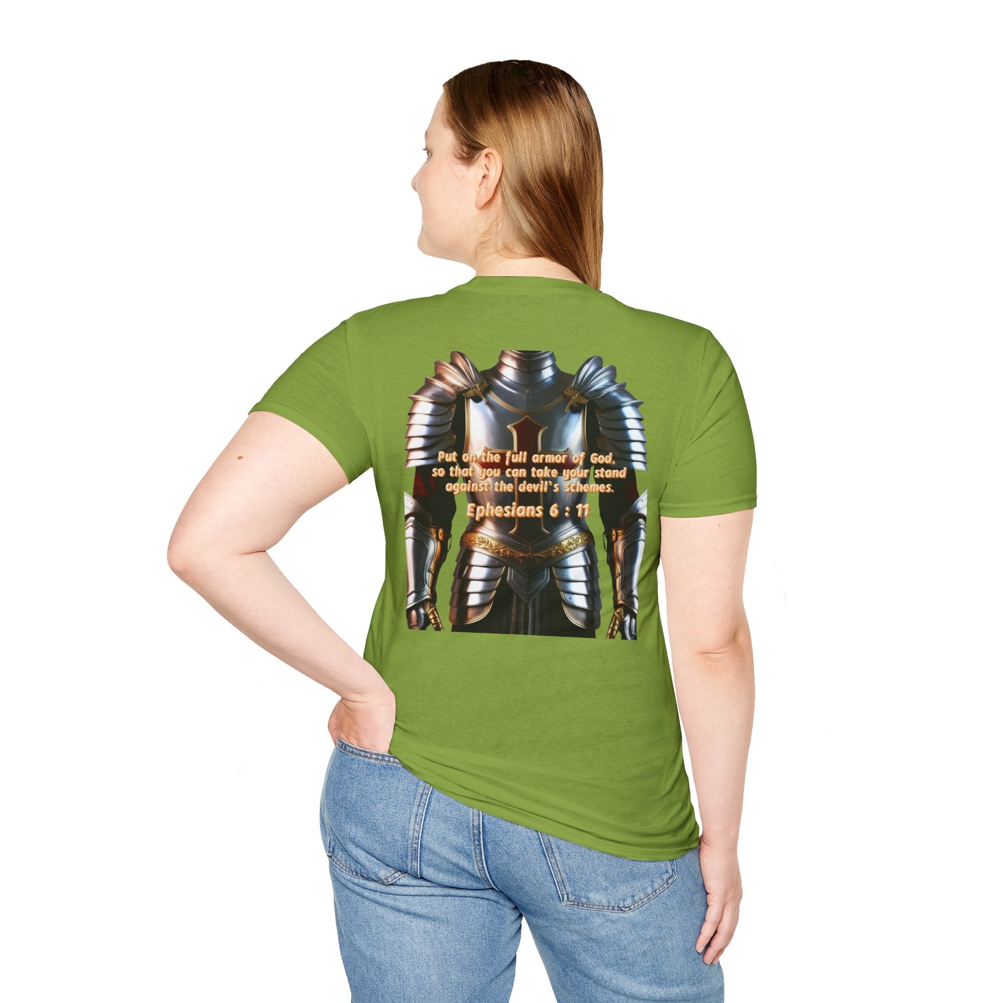 Religious Graphic Armor Of God Design - Unisex Softstyle T-Shirt Printify