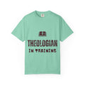 Theologian in Training T-Shirt – Open Bible & Cross Christian Tee for Faithful Learners Printify