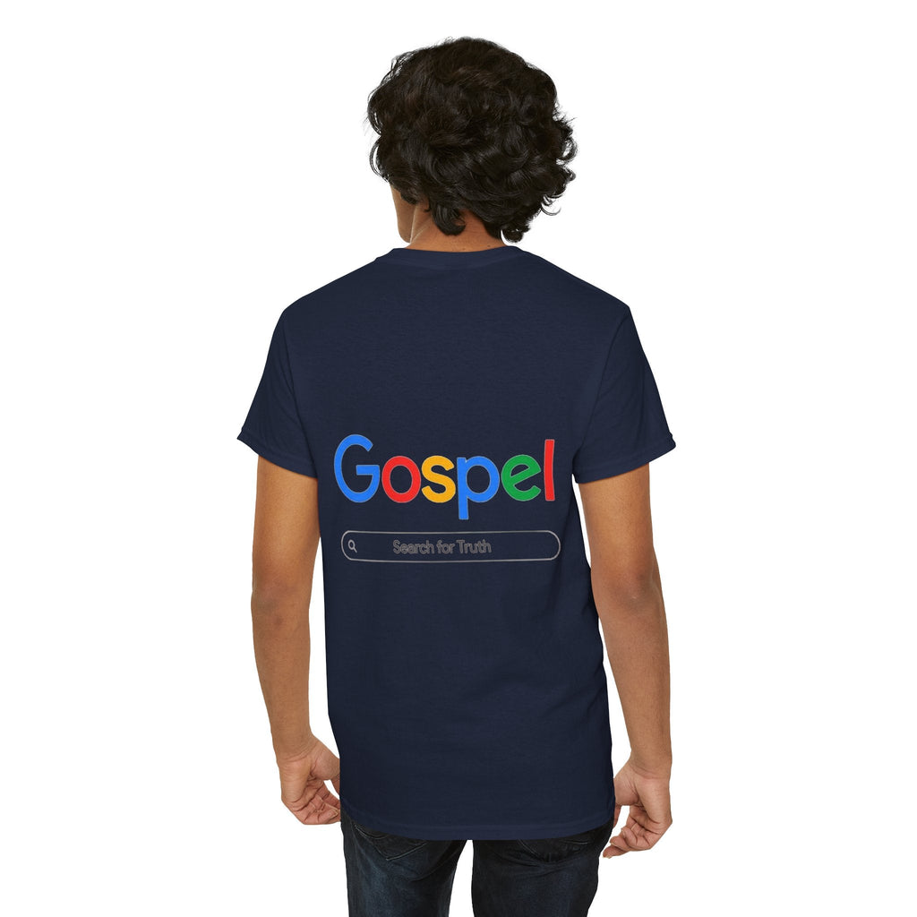 Gospel Graphic Tee — "Gospel" Colorful Logo Christian T-Shirt Printify