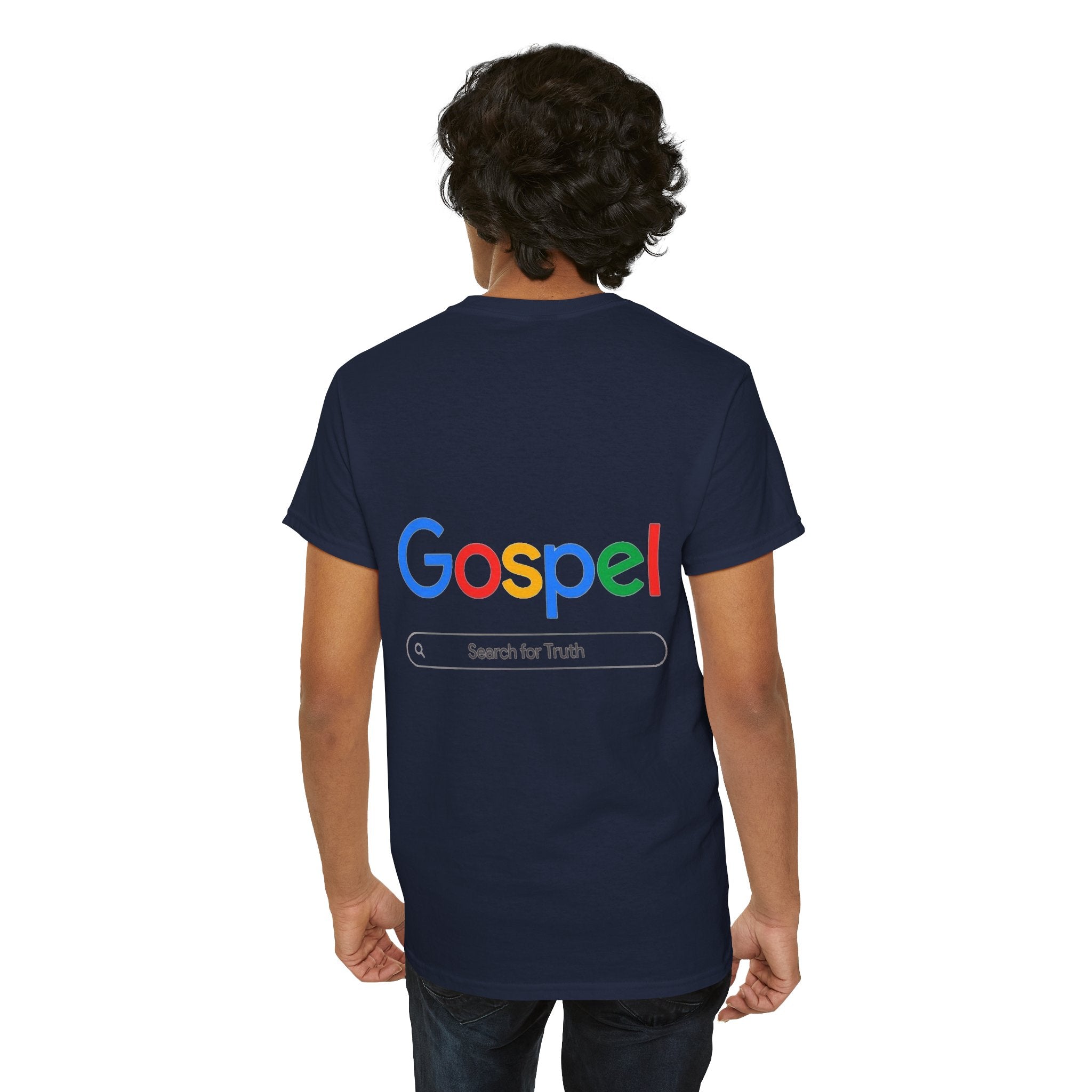Gospel Graphic Tee — "Gospel" Colorful Logo Christian T-Shirt Printify