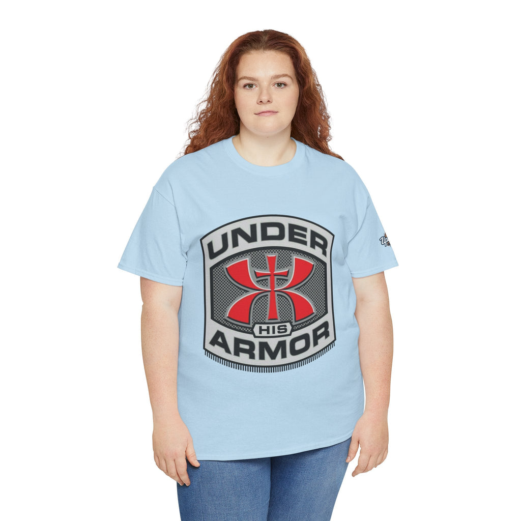 Under HIS Armor Christian T-Shirt — Faith-Inspired Under Armour Style Printify