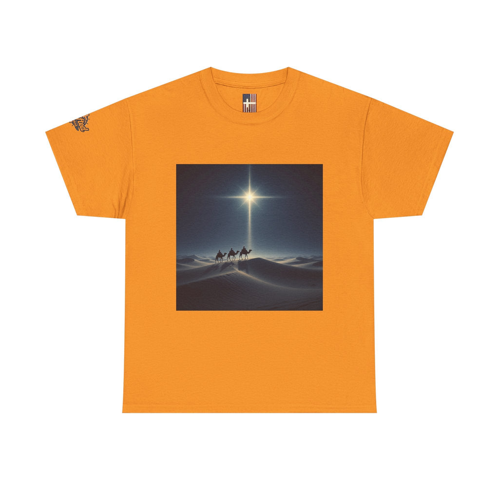 3 Wise Men T-shirt – Magi Camels Nativity Journey Christian Christmas T-shirt for Epiphany Faith & Holy Night Printify