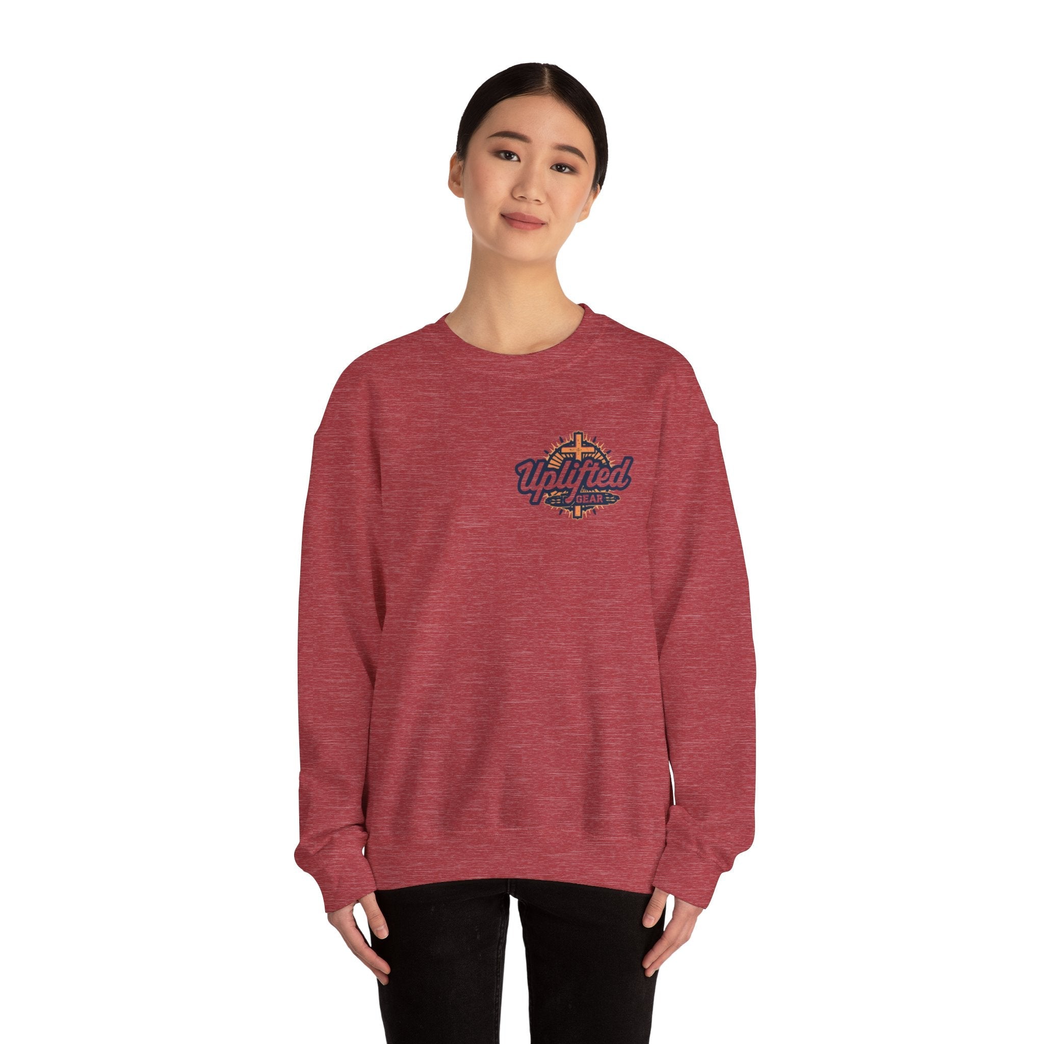 Trust in the Lord Sweatshirt – Autumn Tree Proverbs 3:5 Christian Sweatshirt for Cozy Faith Printify