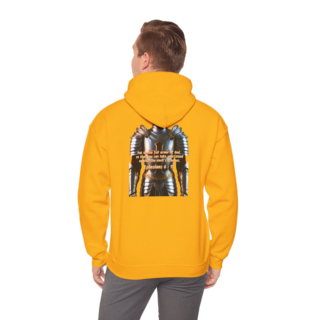 Religious Graphic Armor Of God Design - Unisex Heavy Blend™ Hooded Sweatshirt Printify