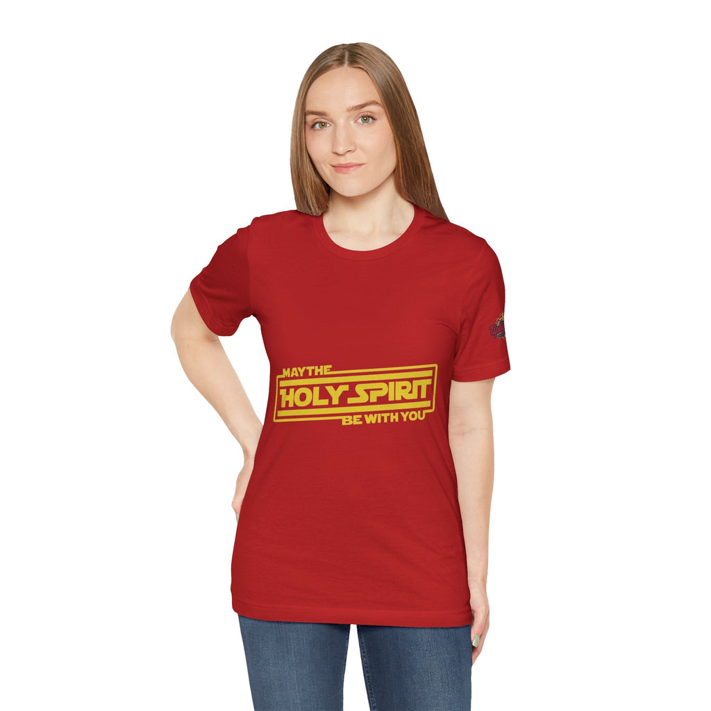May the Holy Spirit Be With You T-shirt - Christian Star Wars Parody T-shirt Printify