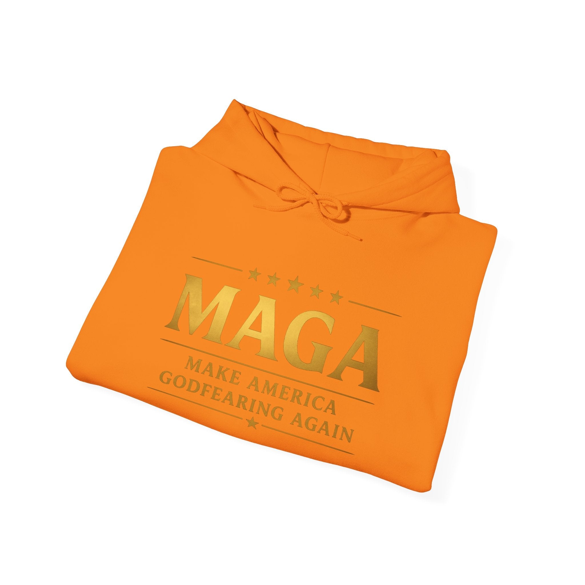 Hoodie - MAGA "Make America Godfearing Again" Political Graphic Hoodie Printify