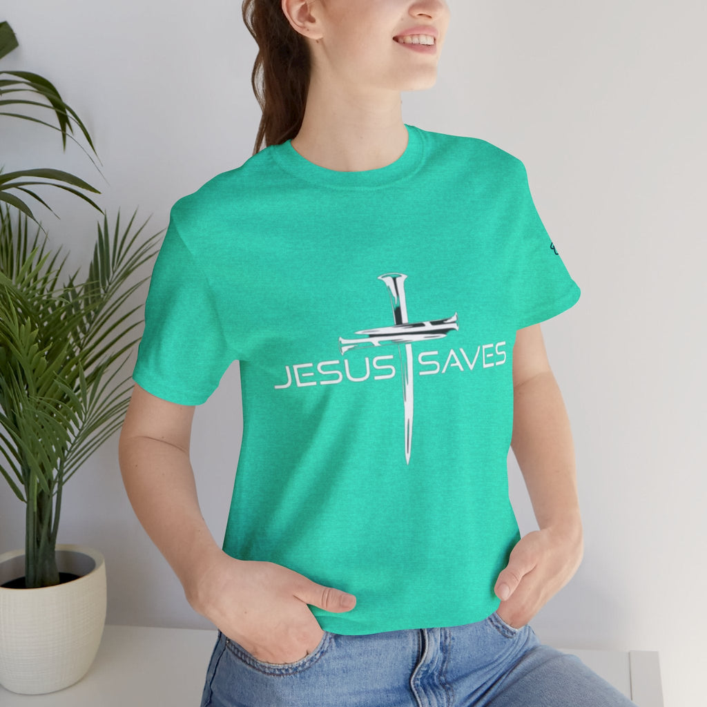 Copy of Jesus Saves T-shirt – 3 Nails Crucifix Cross Christian T-shirt for Redemption Faith & Bold Salvation Printify