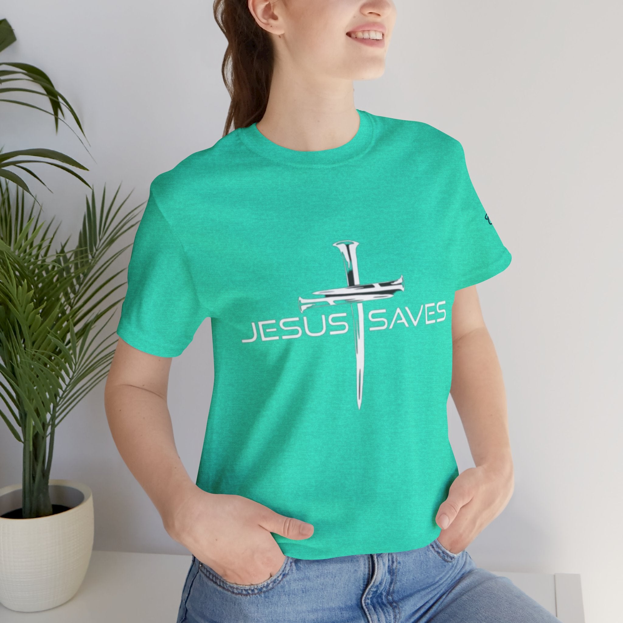 Copy of Jesus Saves T-shirt – 3 Nails Crucifix Cross Christian T-shirt for Redemption Faith & Bold Salvation Printify