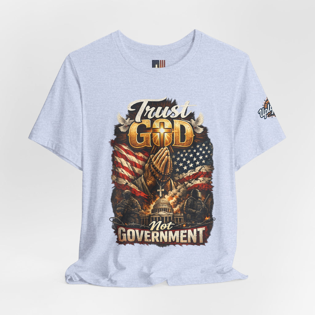 Trust God Not Government T-Shirt — Vintage Patriotic Christian Tee Printify