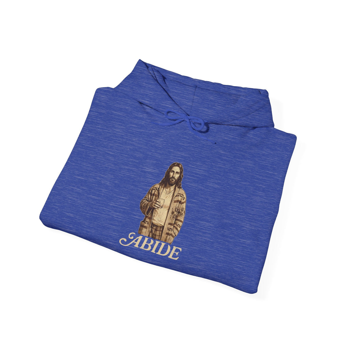 Abide Jesus Hoodie — Vintage 'The Dude' Religious Graphic Hoodie Printify