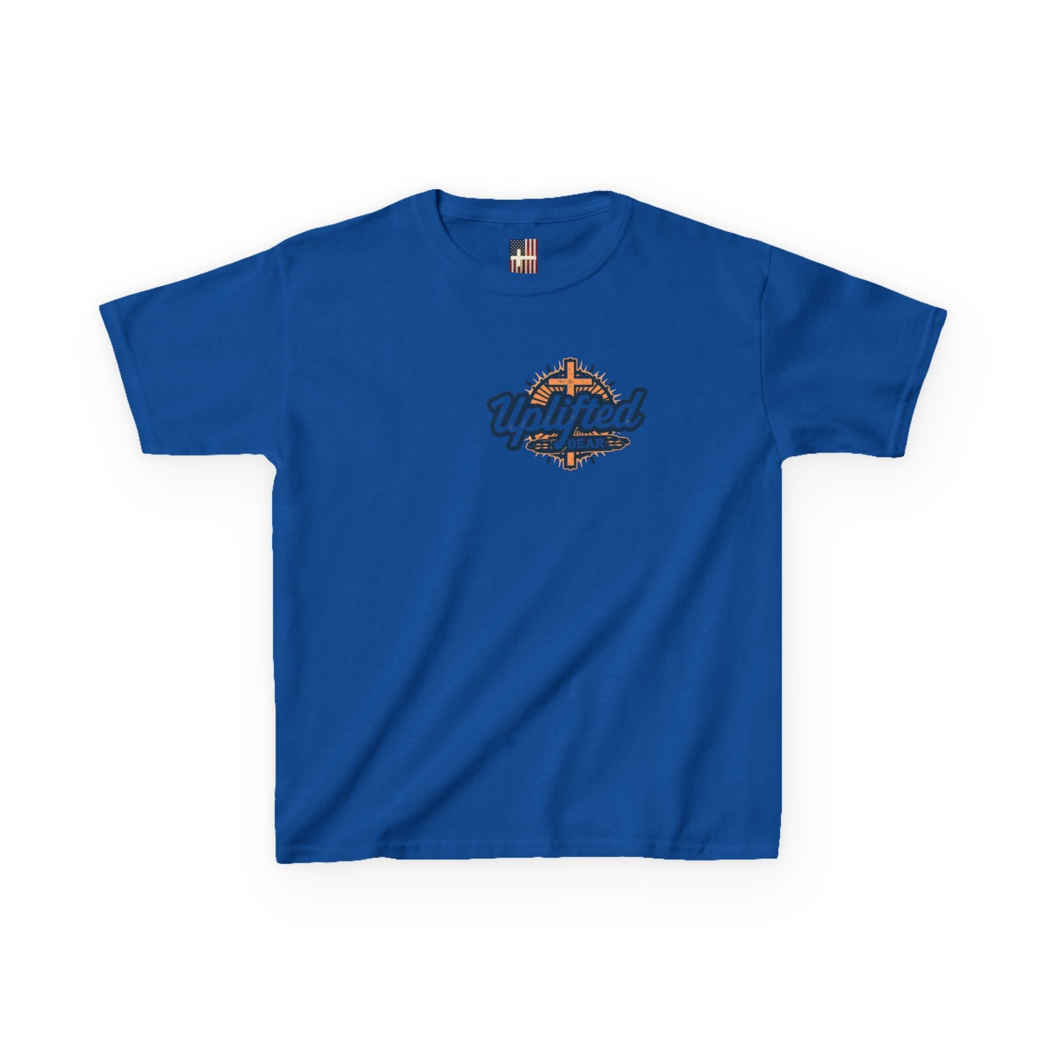 ✨ Chosen. Loved. Redeemed. – Elegant Christian Kids T-Shirt | Gold Foil Faith Tee | Subtle Cross & Heart Design | Inspirational Bible Verse Apparel by Uplifted Gear Printify