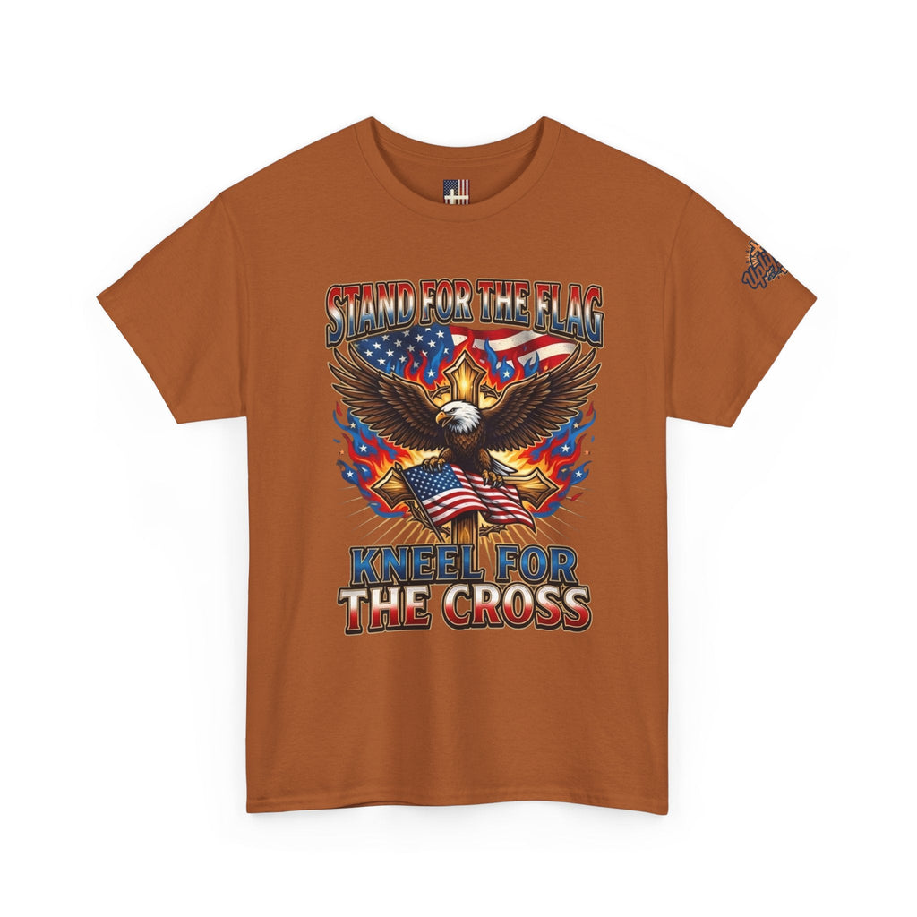 Stand for the Flag Kneel for the Cross T-shirt | Patriotic Eagle T-shirt Printify