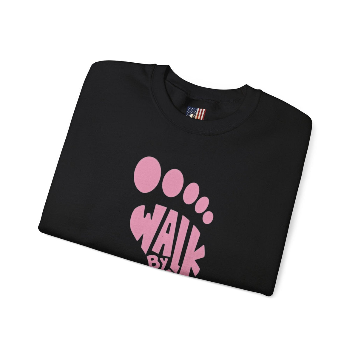 Walk By Faith Footprint Sweatshirt Printify