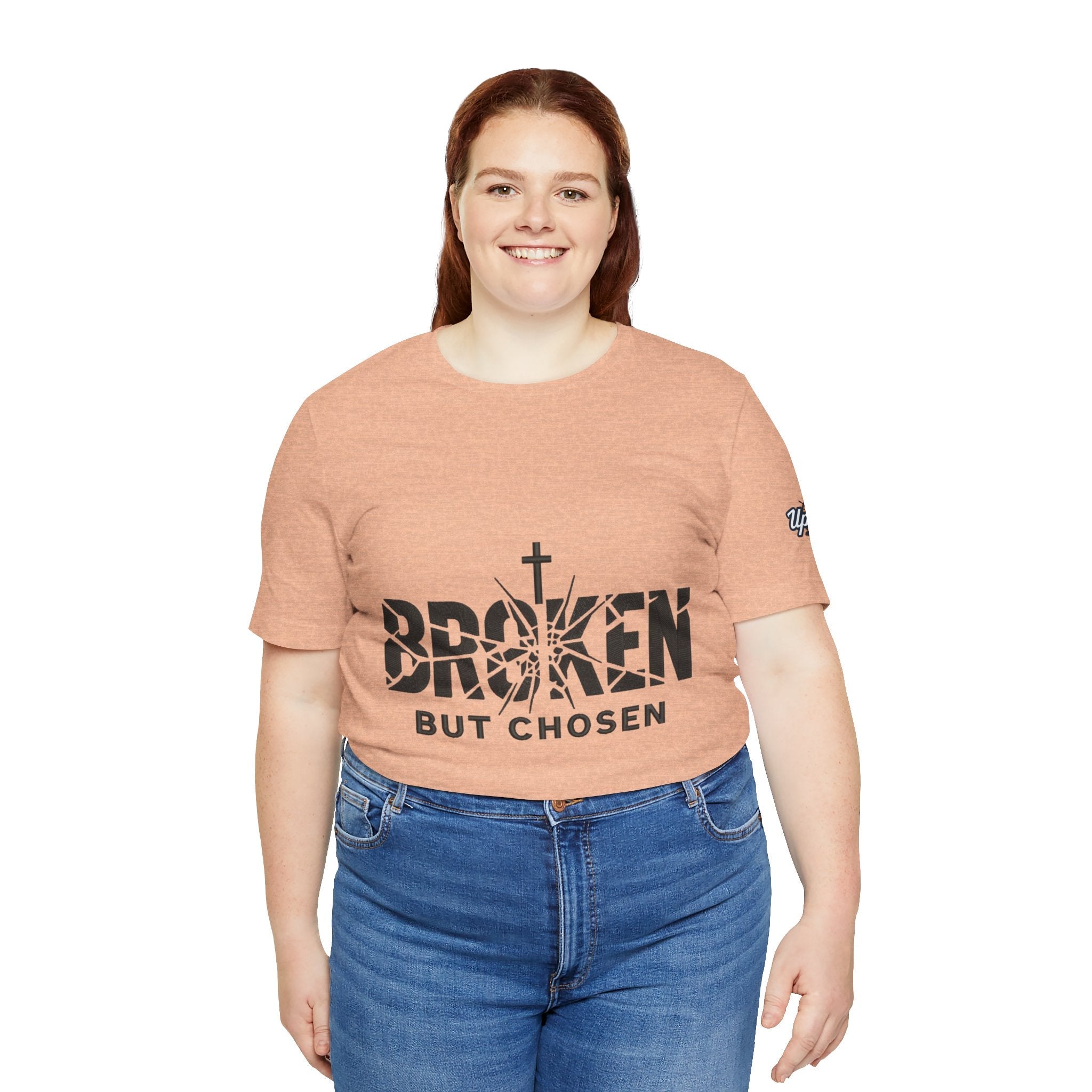 Broken But Chosen T-Shirt — Inspirational Faith Graphic Tee Printify