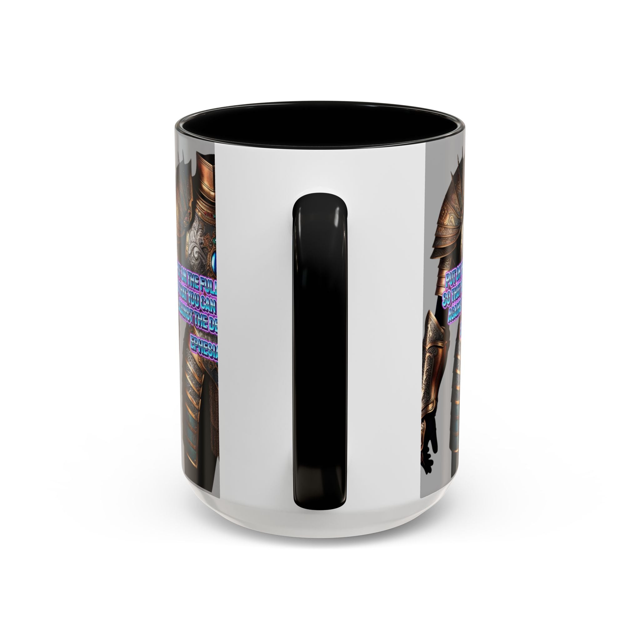 Religious Graphic Armor Of God Design - Accent Coffee Mug (11, 15oz) Printify